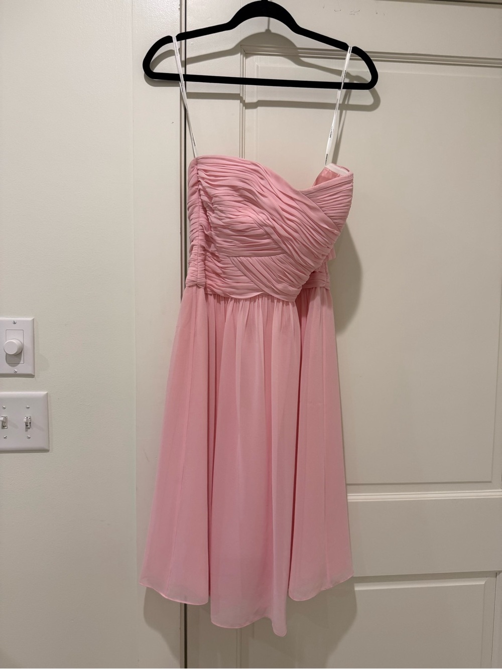 Donna Morgan Pink Satin Dress Interior Label